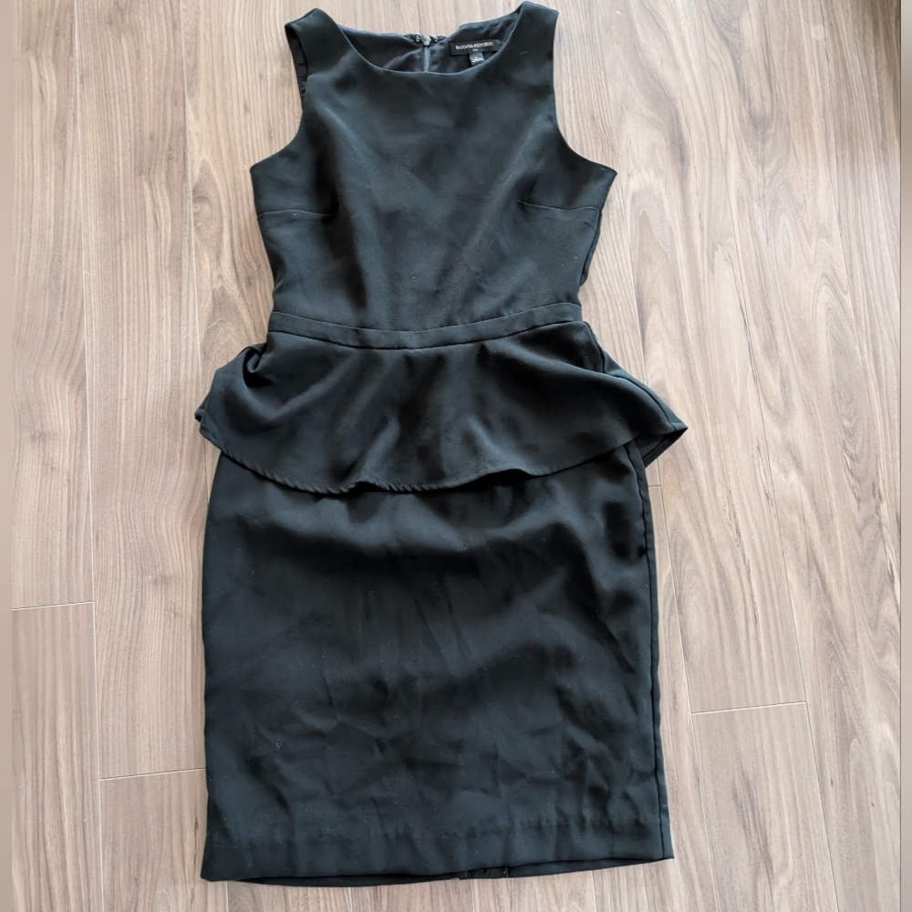 Banana Republic Peplum Little Black Sleeveless Dress (Size 2) LBD